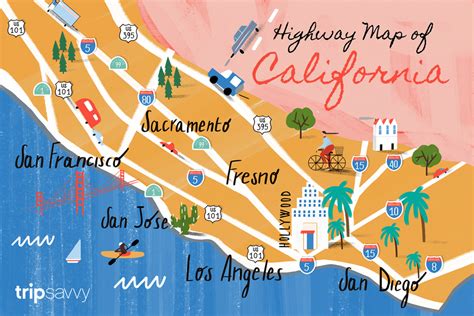 California Road Map - Highways And Major Routes - Driving Map Of ...