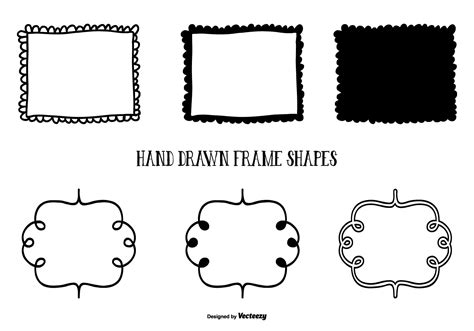 Cute Hand Drawn Style Frame Shapes 141205 Vector Art at Vecteezy