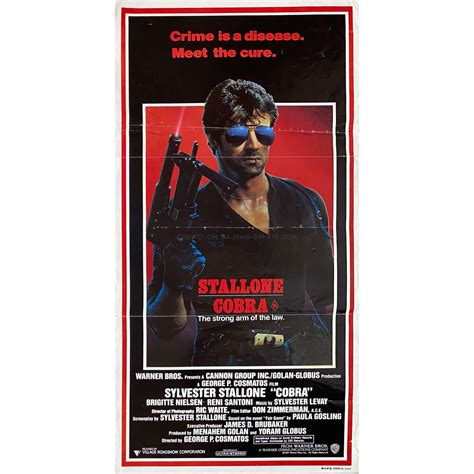 COBRA Australian Movie Poster - 13x30 in. - 1986