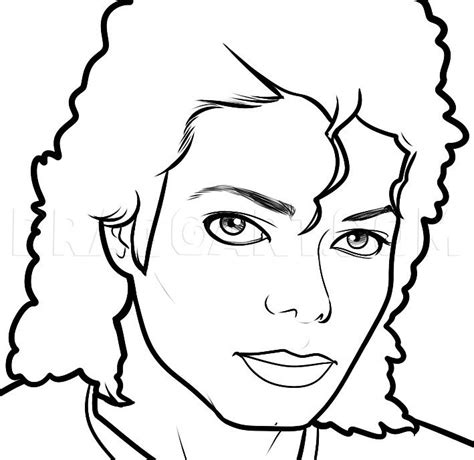 How To Draw Michael Jackson Easy, Step by Step, Drawing Guide, by Dawn | Michael jackson ...