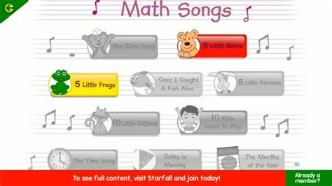 Starfall Math Songs on Vimeo