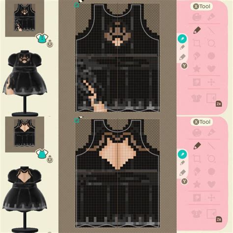 Reddit - AnimalCrossing - First time making a custom design! Had to be 2B's dress 👀 in 2020 ...
