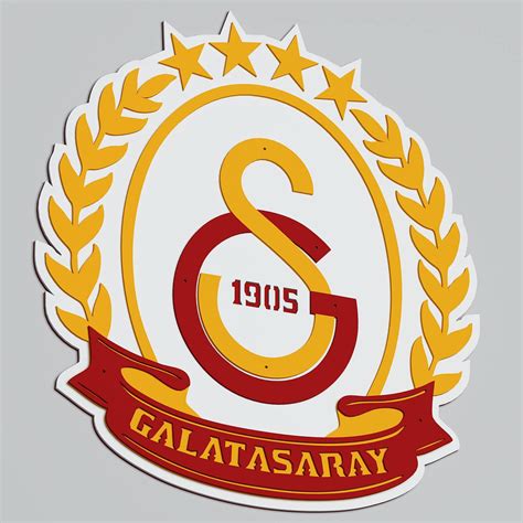 Galatasaray Logo Layered Design for cutting - LaserCraftum