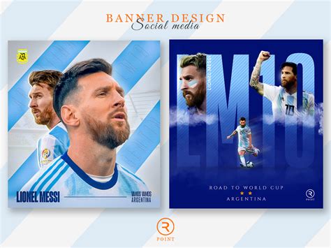 Lionel Messi Argentina social media banner | Facebook post | by Rahul das on Dribbble