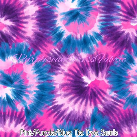 Pink/Purple/Blue Tie Dye – Purpleseamstress Fabric