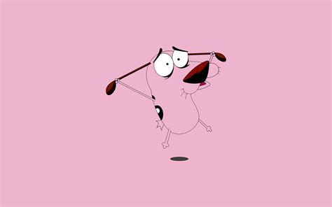 Download Pink Dog TV Show Courage The Cowardly Dog HD Wallpaper