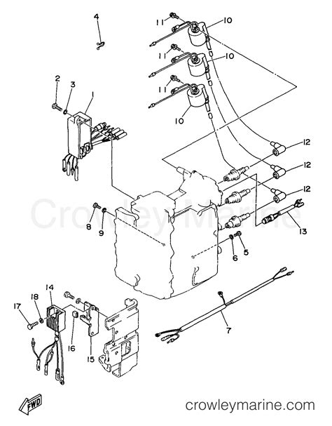 ELECTRIC PARTS 1 - 1998 Yamaha Outboard 25hp 25MSHW3 | Crowley Marine