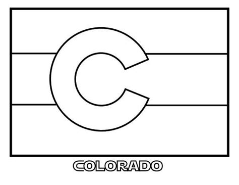 State Flag of Colorado Coloring Page | Color Luna