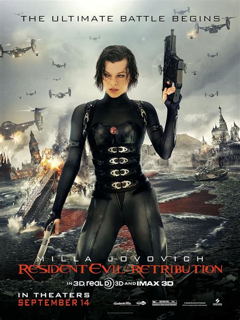 RESIDENT EVIL RETRIBUTION MOVIE POSTER PRINT APPROX SIZE 12X8 INCHES: Amazon.co.uk: Kitchen & Home