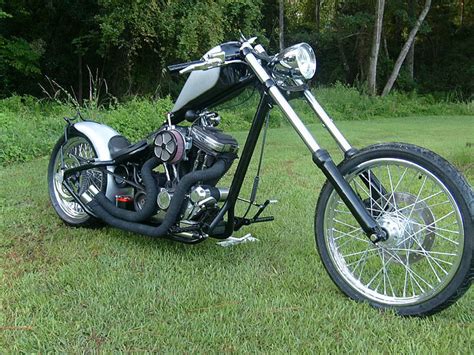 Custom Drop-Seat Sportster Chopper by No Skool Chops. http://nschops ...