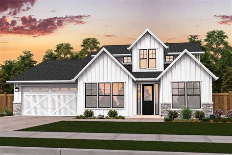 Exclusive Modern Farmhouse Plan with Master On Main - 85245MS ...