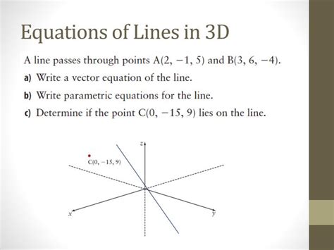 Equation Of Line In 3d Space - Tessshebaylo