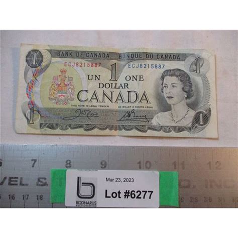 1973 Canadian One Dollar Bill - Bodnarus Auctioneering