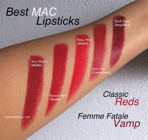 Review swatches of 14 mac lipsticks – Artofit
