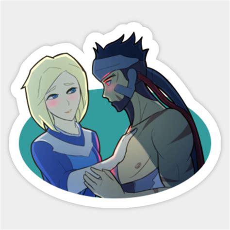 Genji x Mercy - Overwatch - Sticker | TeePublic