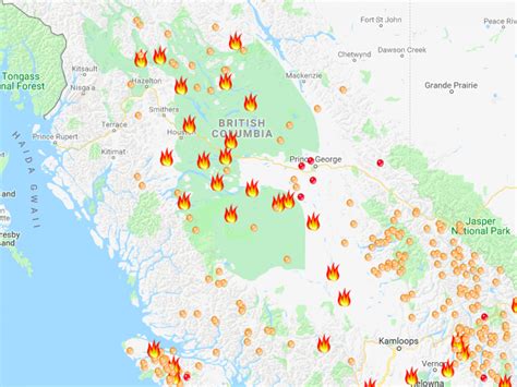 Us Active Wildfires Map