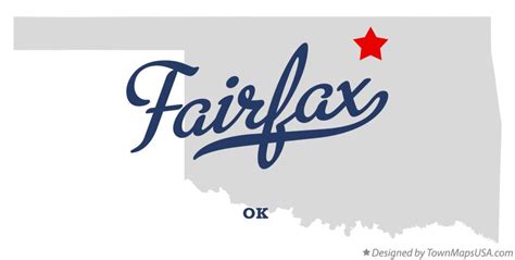 Map of Fairfax, OK, Oklahoma