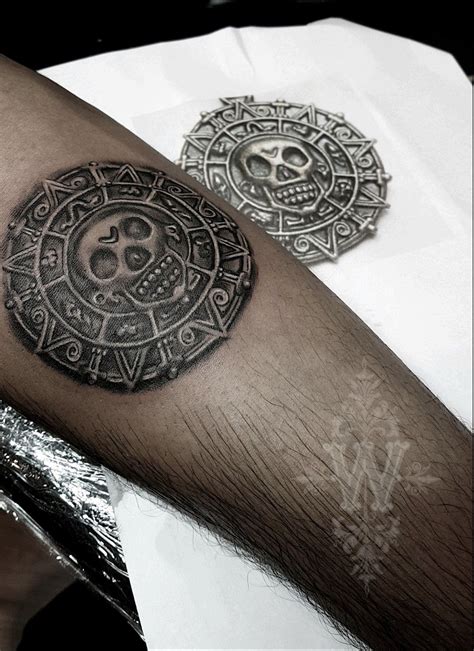 Aztec Medallion from Pirates of the Caribbean @winonataylortattoos #tattoo #pirate #tattooidea ...