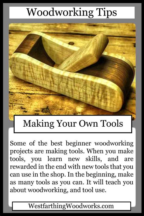 Woodworking Tips Cards - Making Your Own Tools - Westfarthing Woodworks