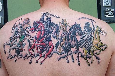 Another version of 4 horsemen | Four horsemen of the apocalypse tattoo, Warrior tattoos ...