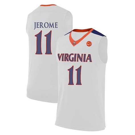 Ty Jerome #11 Virginia Cavaliers Stitched Jersey College Basketball ...