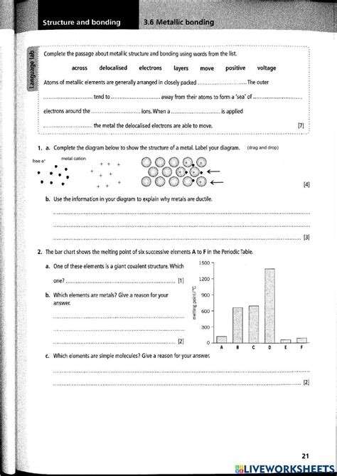 Free metallic bonding worksheet, Download Free metallic bonding worksheet png images, Free ...