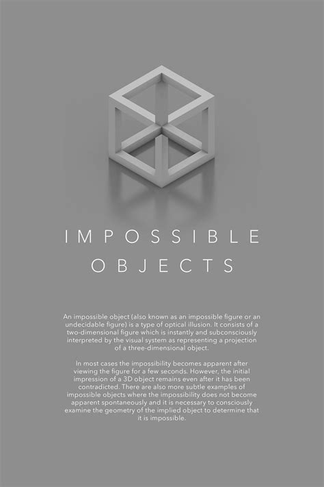 Impossible Objects - Poster Series :: Behance