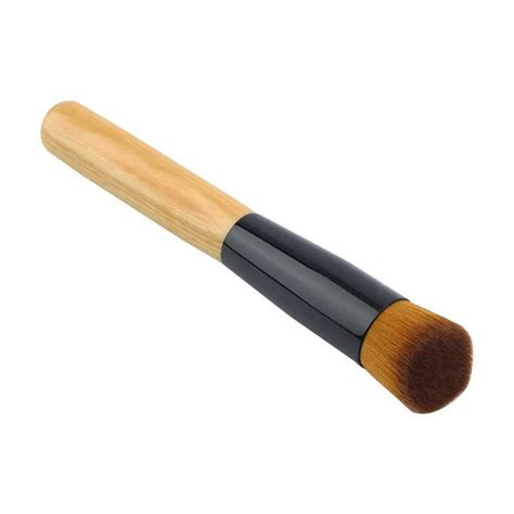 Professional Soft Fiber Angled Flat Top Foundation Powder Brush Cosmetic Tool Foundation Brush ...