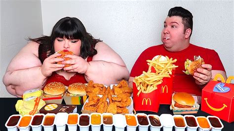 Massive McDonald's Feast With Hungry Fat Chick • MUKBANG - YouTube