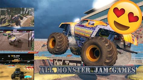 * THE EVOLUTION OF ALL MONSTER JAM GAMES* - YouTube