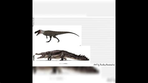 Torvosaurus And Purussaurus Size Comparison - YouTube