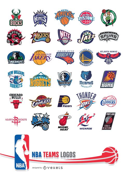 Descarga Vector De Logotipos De Los Equipos De La NBA