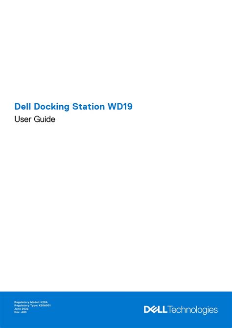 DELL WD19S 90W USER MANUAL Pdf Download | ManualsLib