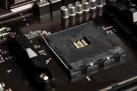 Modern Cpu Socket on a Motherboard Stock Image - Image of semiconductor, socket: 184875517