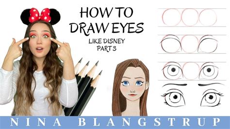 How to Draw EYES like Disney - Front and Side View Tutorial - Part 3/10 ...