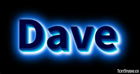 Dave Text Effect and Logo Design Name