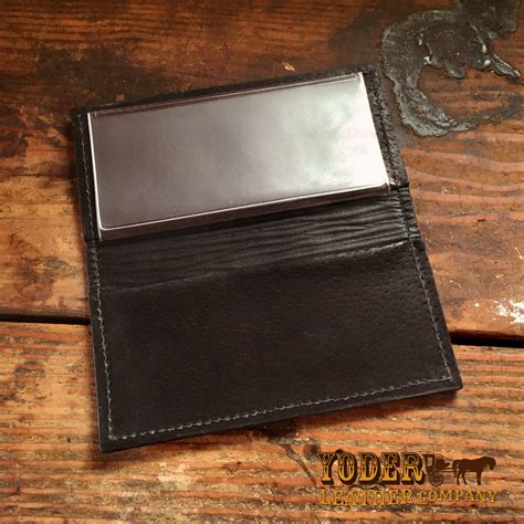 Black Alligator Checkbook - Amish Handmade Checkbook Cover – Yoder Leather Company