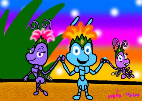 King Flik, Queen Atta and Princess Dot by MagicalHyena-FanArt on DeviantArt