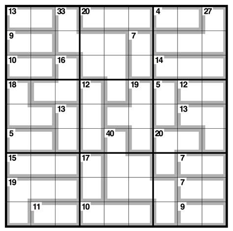 Printable Killer Sudoku - Printable Word Searches