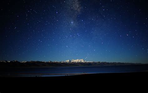 The night sky in Tibet-Natural Scenery Wallpaper Preview | 10wallpaper.com