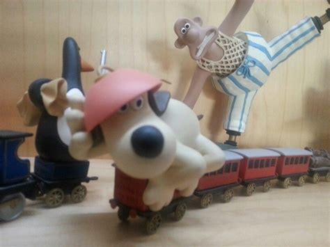 The great train chase from Wallace & Gromit The Wrong Trousers | Art ...