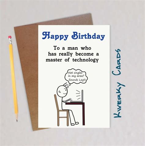 Birthday Card for Him Funny Card For Boyfriend Birthday - Etsy