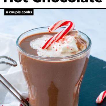 Peppermint Schnapps Hot Chocolate – A Couple Cooks