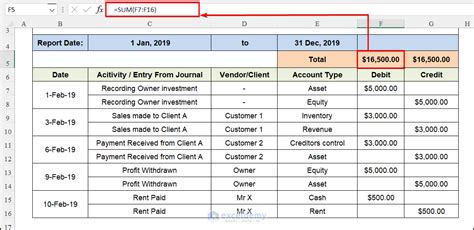 How to Create a Ledger Balance Sheet in Excel (Easy Steps)