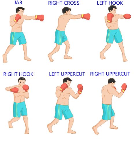 Boxing Punches One through Six. Most gyms, trainers, and coaches use a… | by Chadwick Balloo ...