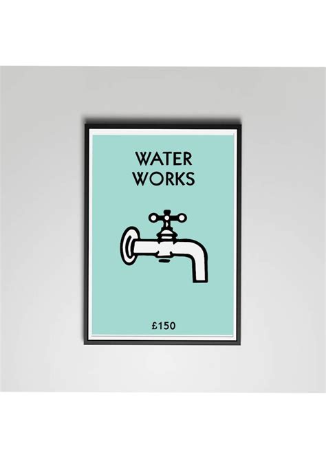 Monopoly Water Works Print - Etsy