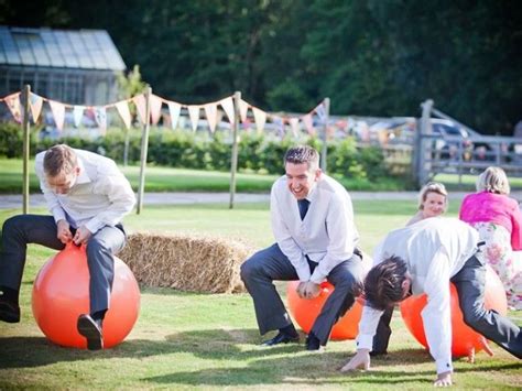 Wedding receptions are often filled with outdoor garden games and ...