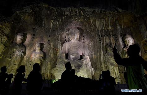 Longmen Grottoes scenic area introduces night tour programs - Xinhua ...