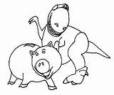 Toy Story Characters Coloring Pages Ham sketch template