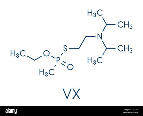 VX nerve agent molecule (chemical weapon). Skeletal formula Stock Vector Image & Art - Alamy